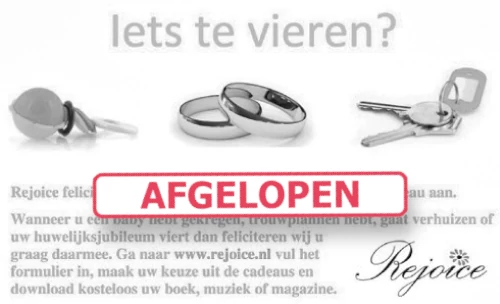 Rejoice-felicitatie-dienst afgelopen