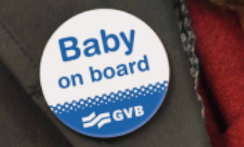 Baby on board button